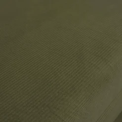 Divano letto futon in velluto a coste e struttura cromata