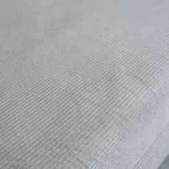 Divano letto futon in velluto a coste e struttura cromata