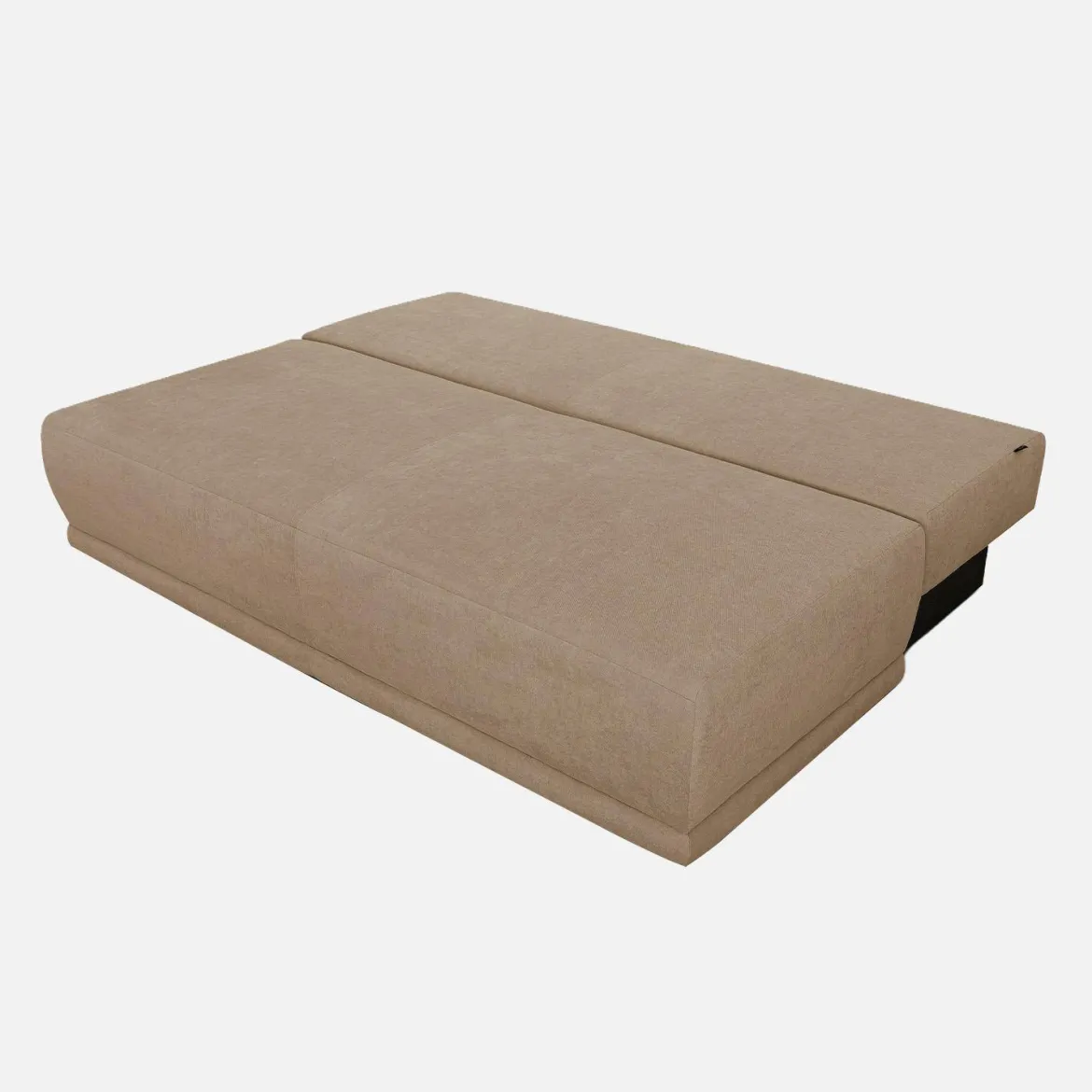 Divano letto in tessuto ciniglia, 3 posti