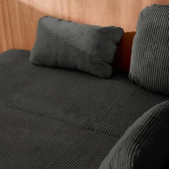 Divano letto in velluto a coste, 3 posti