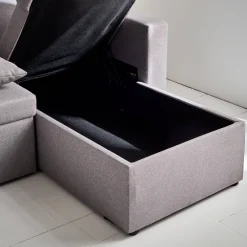 Divano letto panoramico in tessuto, 4 posti