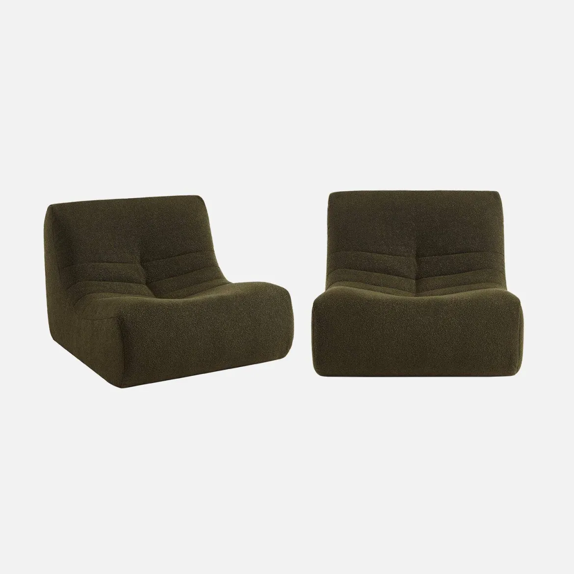 Divano modulare boucle, 2 posti