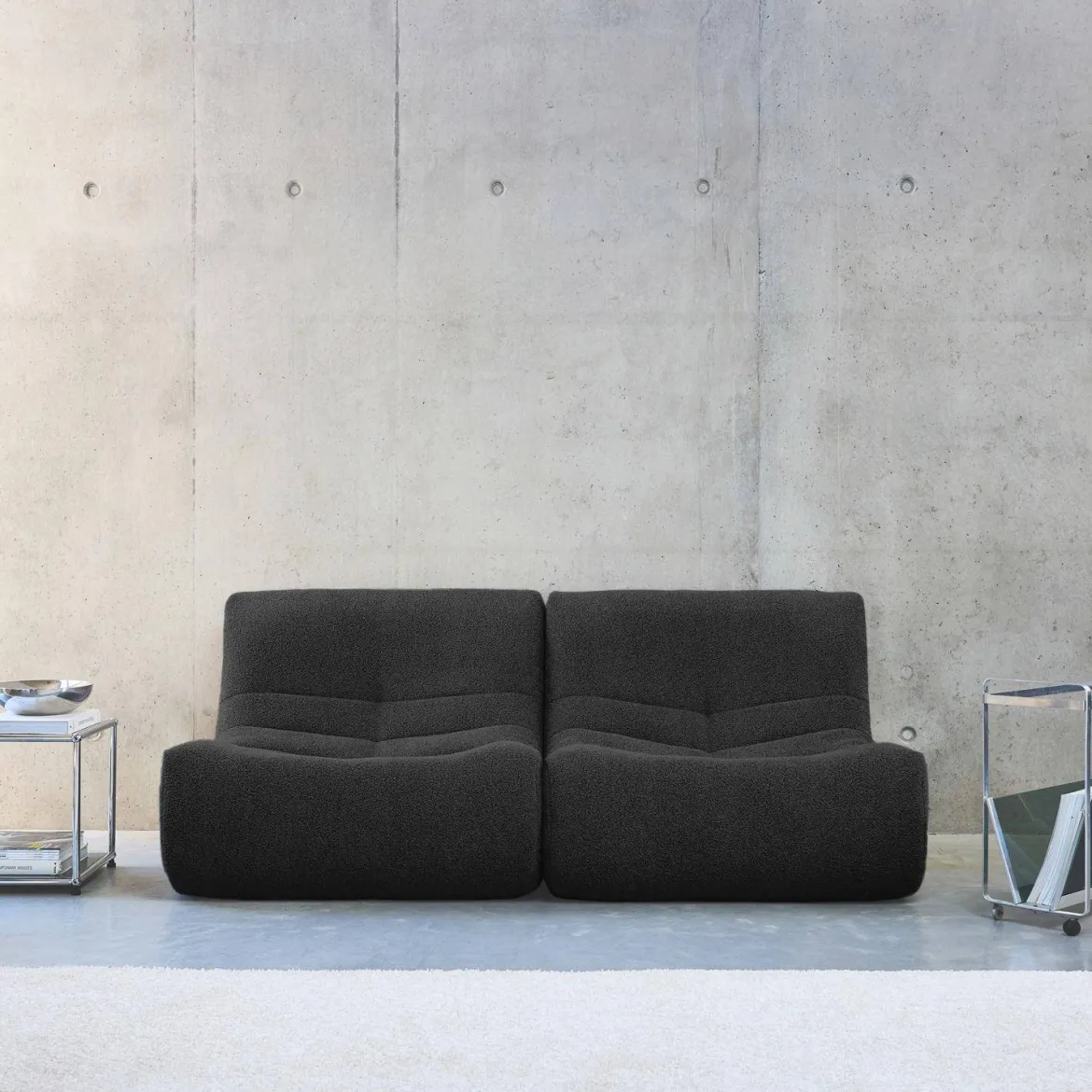 Divano modulare boucle, 2 posti