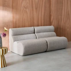 Divano modulare bouclé, 2 posti