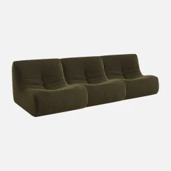 Divano modulare in bouclé, 3 posti