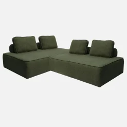 Divano modulare in bouclé, 4 posti