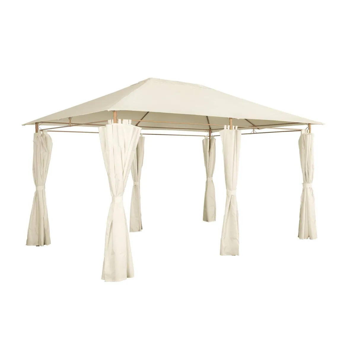 Gazebo da giardino per eventi in alluminio con tende scorrevoli, 3x4m