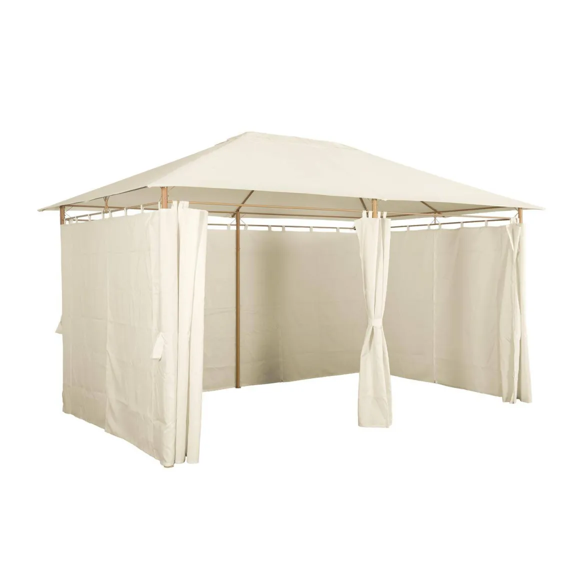 Gazebo da giardino per eventi in alluminio con tende scorrevoli, 3x4m
