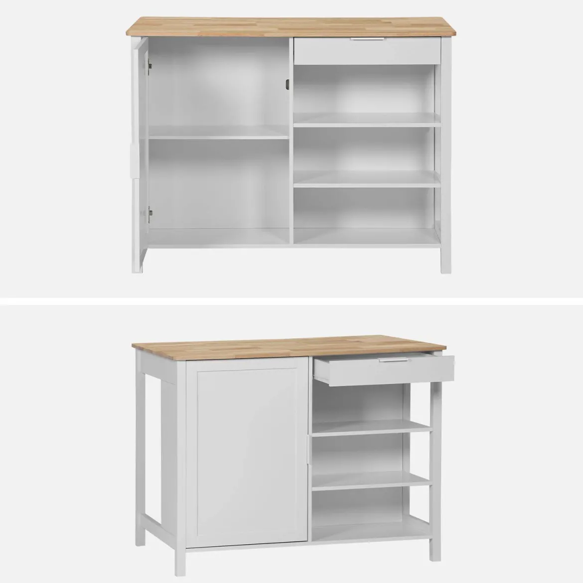 Isola da cucina 3 in 1, 120cm