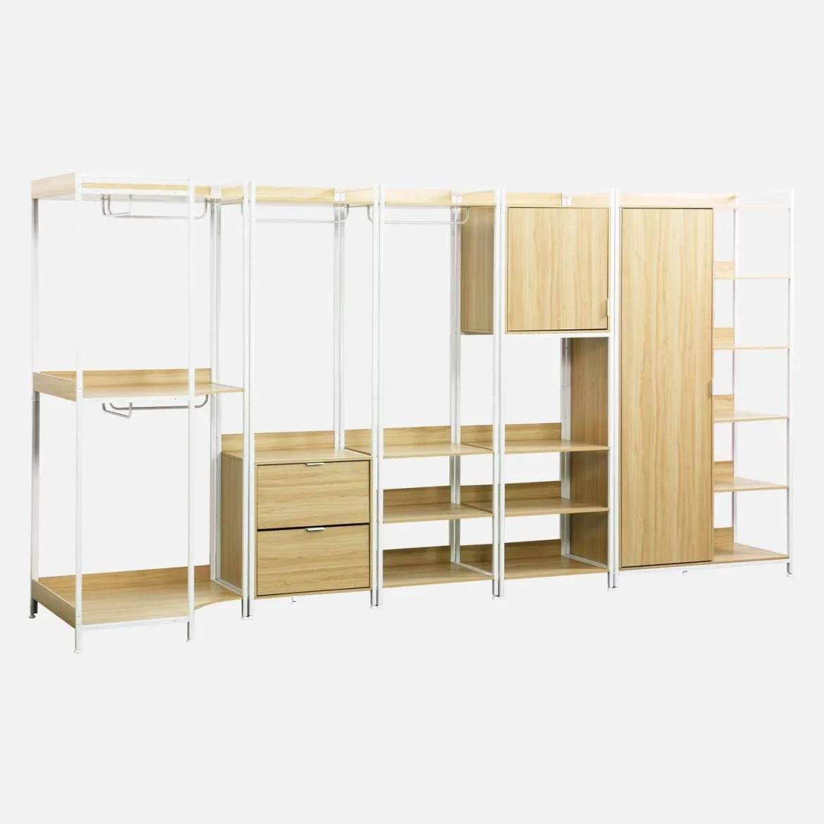 Kit armadio modulare con 5 elementi