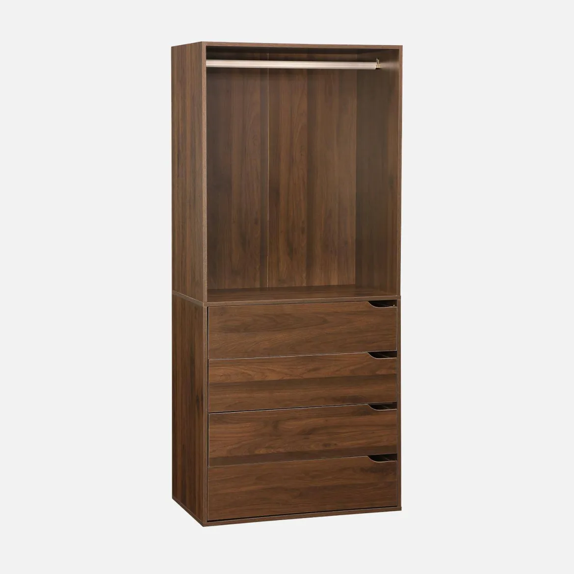 Kit armadio modulare decorazione legno 4 elementi