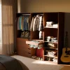 Kit guardaroba modulare decorazione legno 3 elementi