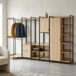 Kit armadio modulare con 5 elementi