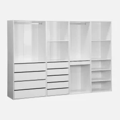 Kit armadio modulare con 4 unità