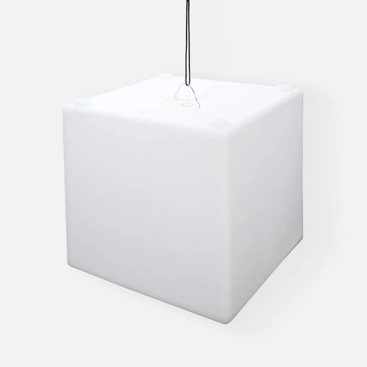 Lampada a cubo LED colore bianco con batteria ricaricabile
