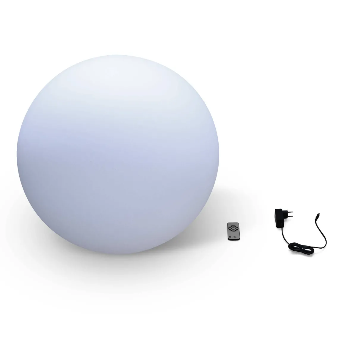 Lampada a sfera LED luce bianca con batteria ricaricabile