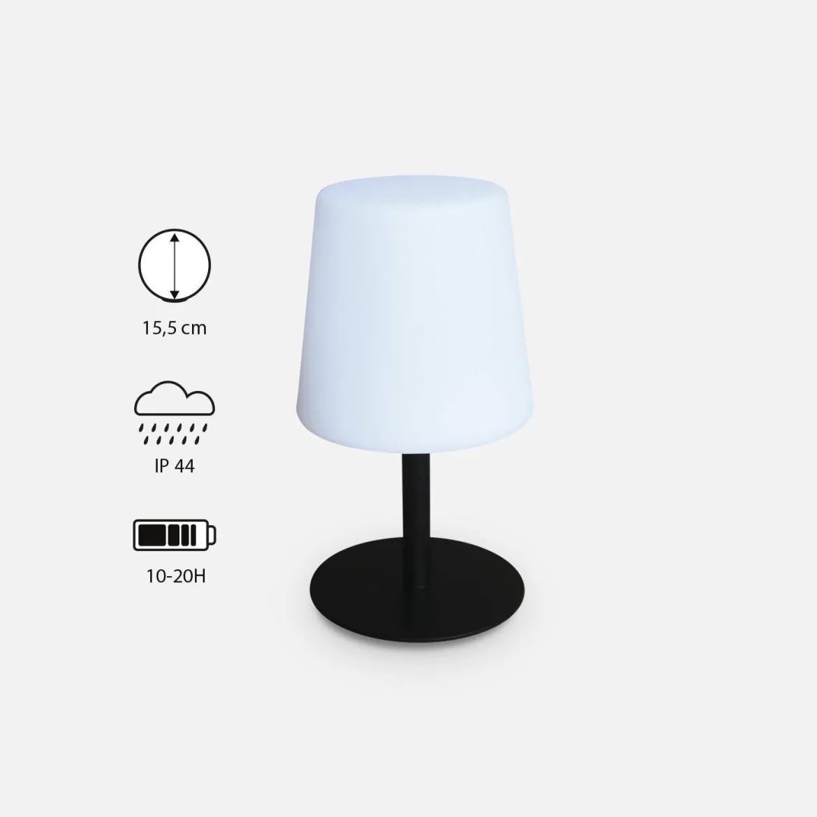Lampada da tavolo a LED per interni/esterni 16cm