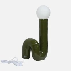 Lampada da tavolo in design organico ceramica smaltata, 45cm