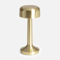 Lampada da tavolo interna LED metallo dorato, 9cm