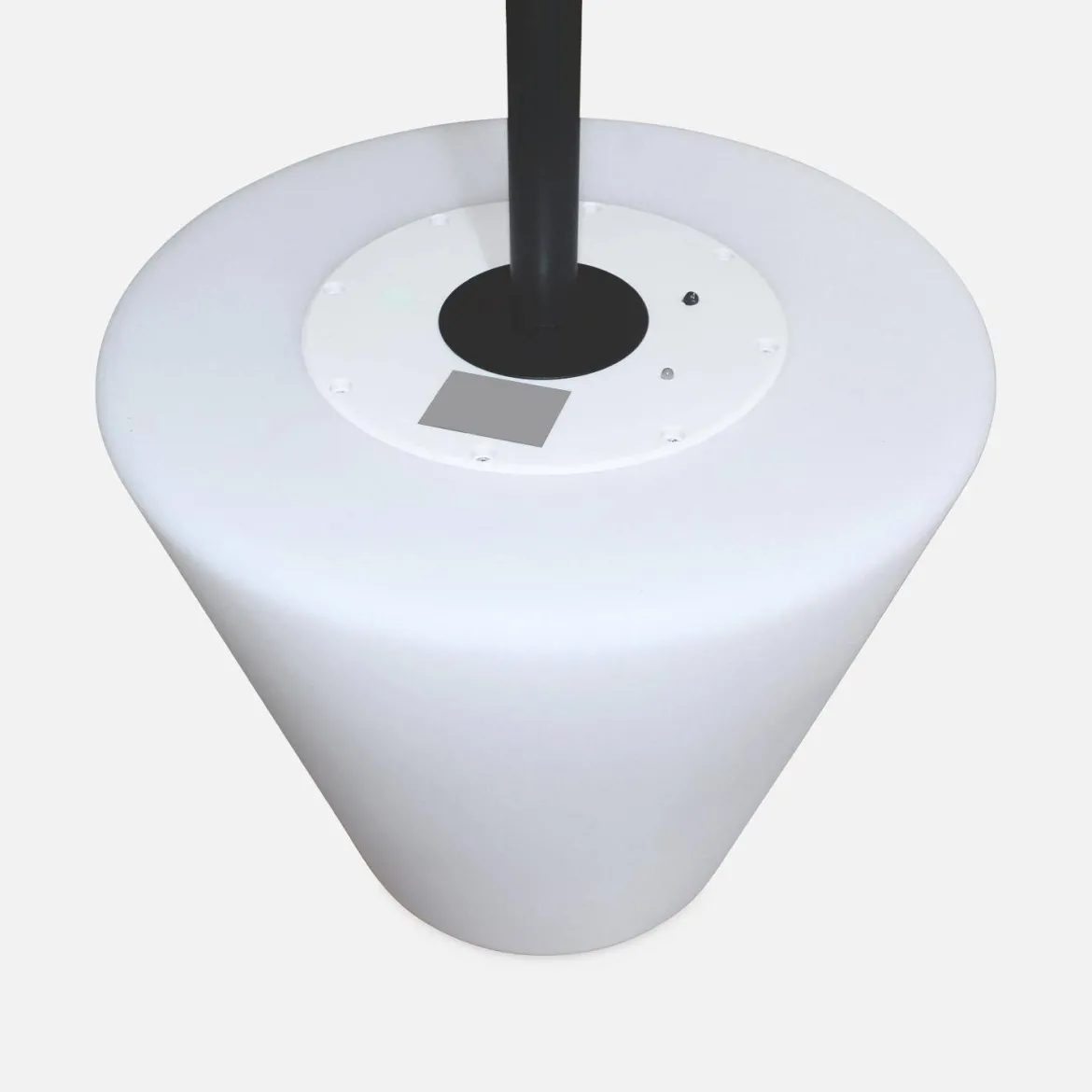 Lampada da terra colore bianco con batteria ricaricabile