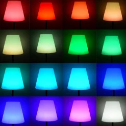 Lampada da terra colore bianco con batteria ricaricabile