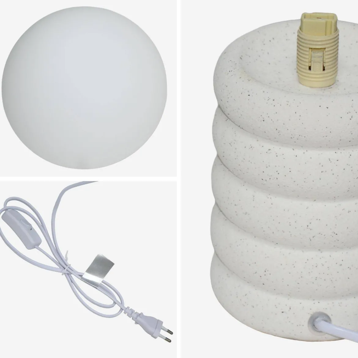 Lampada di ceramica maculata da interno