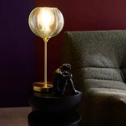 Lampada in metallo e vetro, 20cm