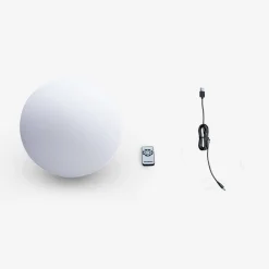 Lampada a sfera LED luce bianca con batteria ricaricabile