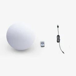 Lampada a sfera LED luce bianca con batteria ricaricabile
