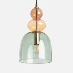 Lampada a sospensione in vetro, Ø15cm