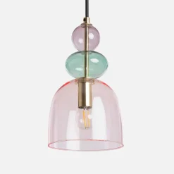 Lampada a sospensione in vetro, Ø15cm