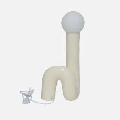 Lampada da tavolo in design organico ceramica smaltata, 45cm