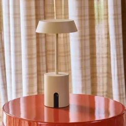 Lampada da tavolo LED per interno ed esterno in metallo, Ø 10,8 cm
