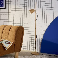 Lampada da terra per interni in metallo, 145cm