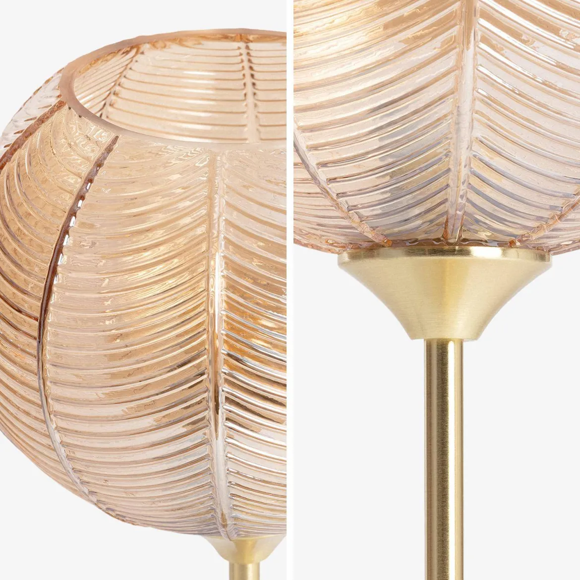 Lampada in metallo e vetro, 20cm