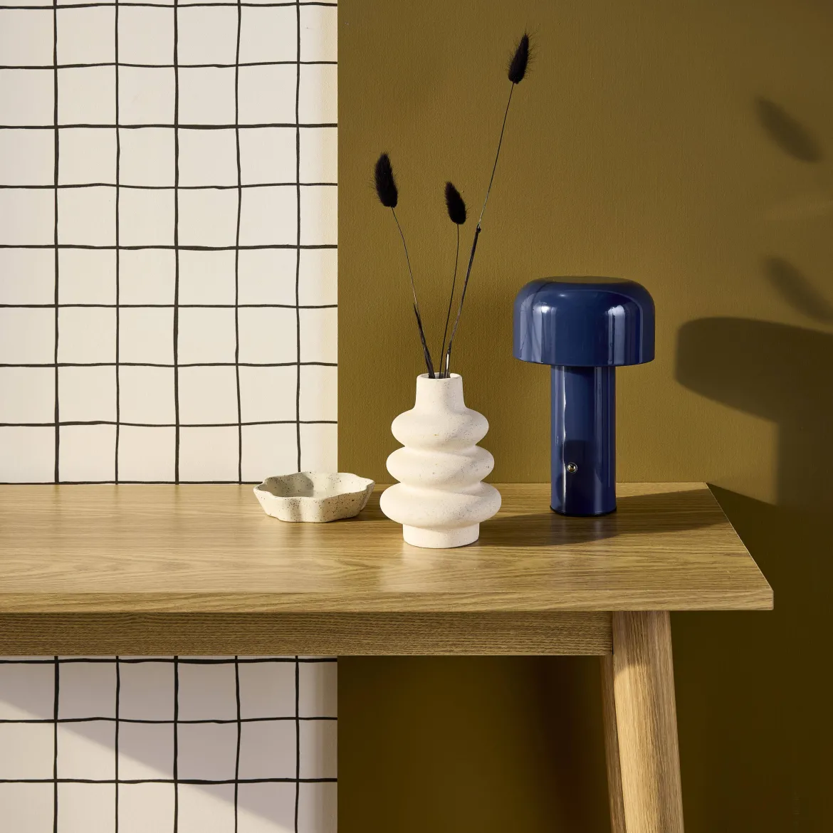 Lampada LED in metallo, 13cm