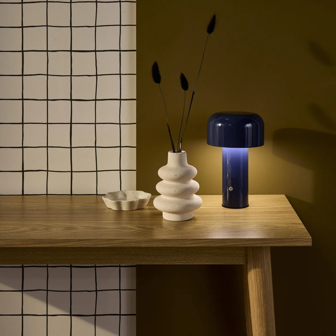 Lampada LED in metallo, 13cm