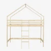 Letto a soppalco per bambini cabina 190cm in pino naturale