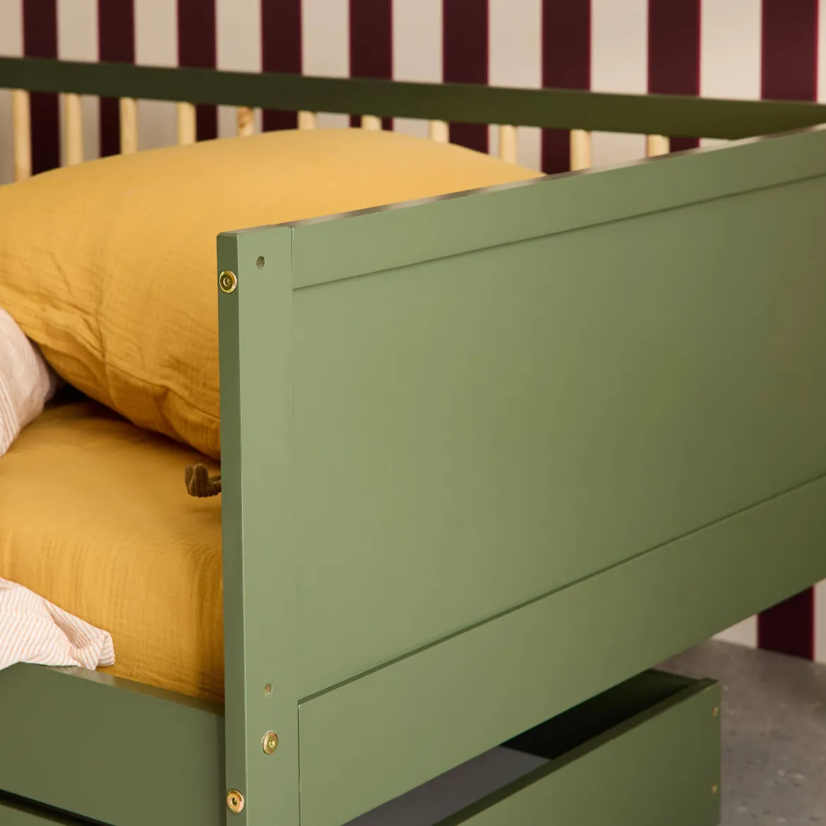 Letto bambino 90cm pino naturale rete a doghe inclusa