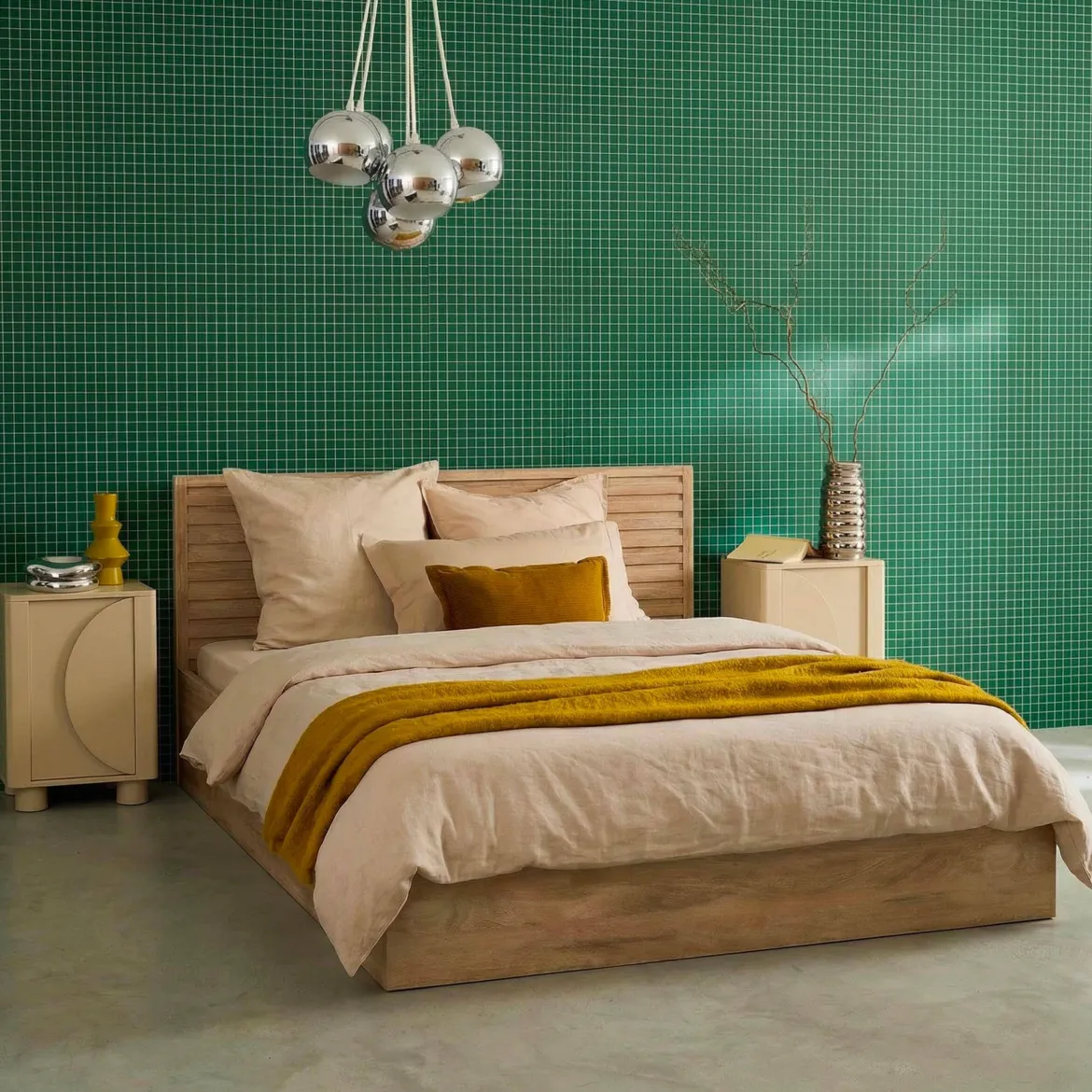 Letto contenitore con rete a doghe e testiera 140x190cm decorazione legno