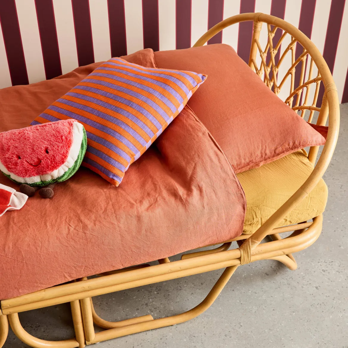 Letto per bambini esotico rattan, 90cm