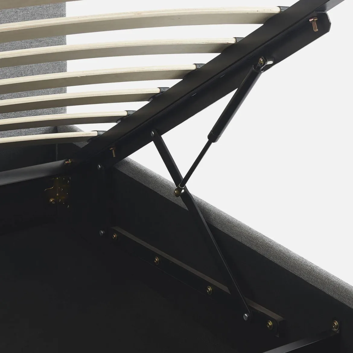 Letto a cassettone con rete a doghe 90x190cm, velluto a coste fini