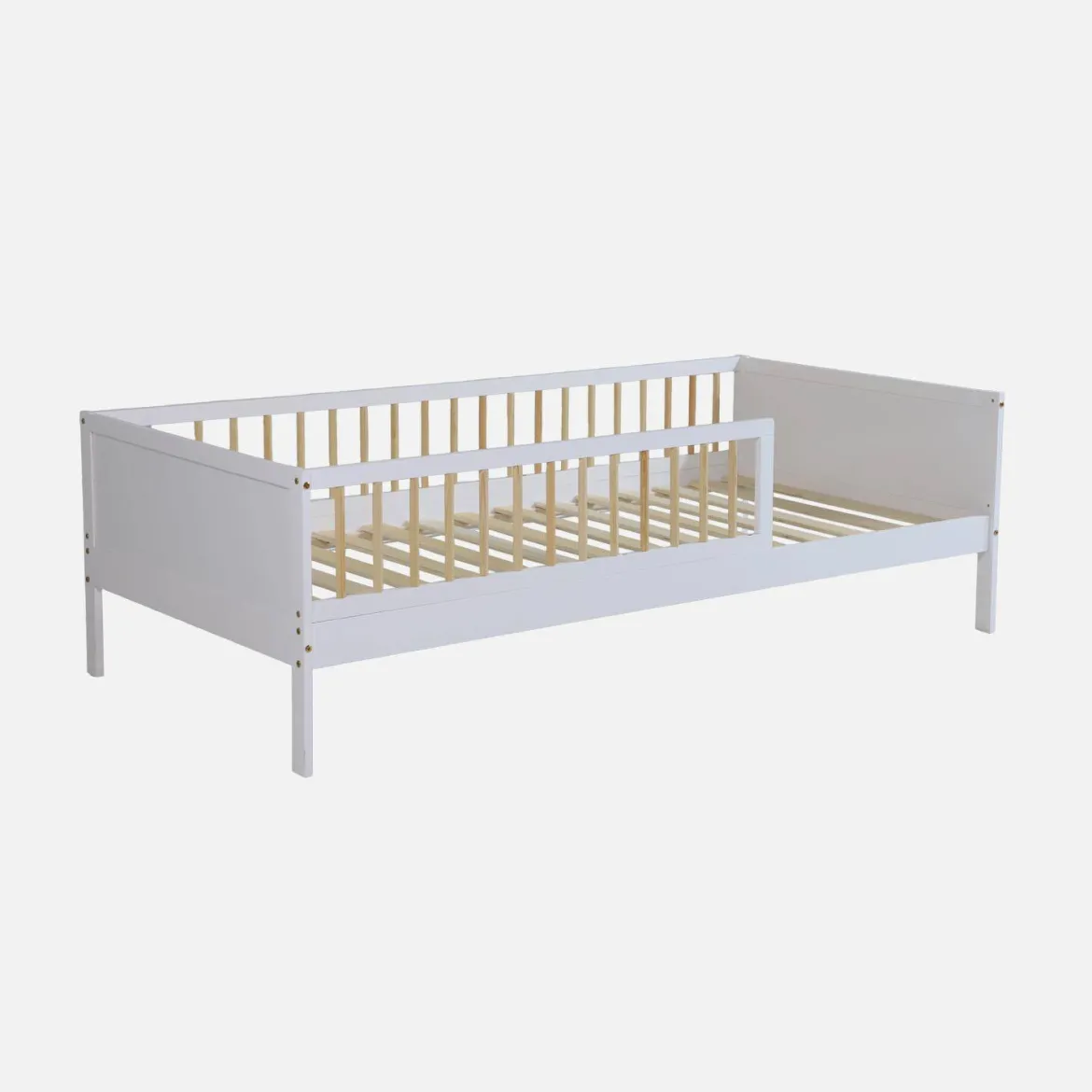 Letto bambino 90cm pino naturale rete a doghe inclusa