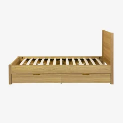 Letto con rete a doghe e testiera 90x190cm + 4 cassetti