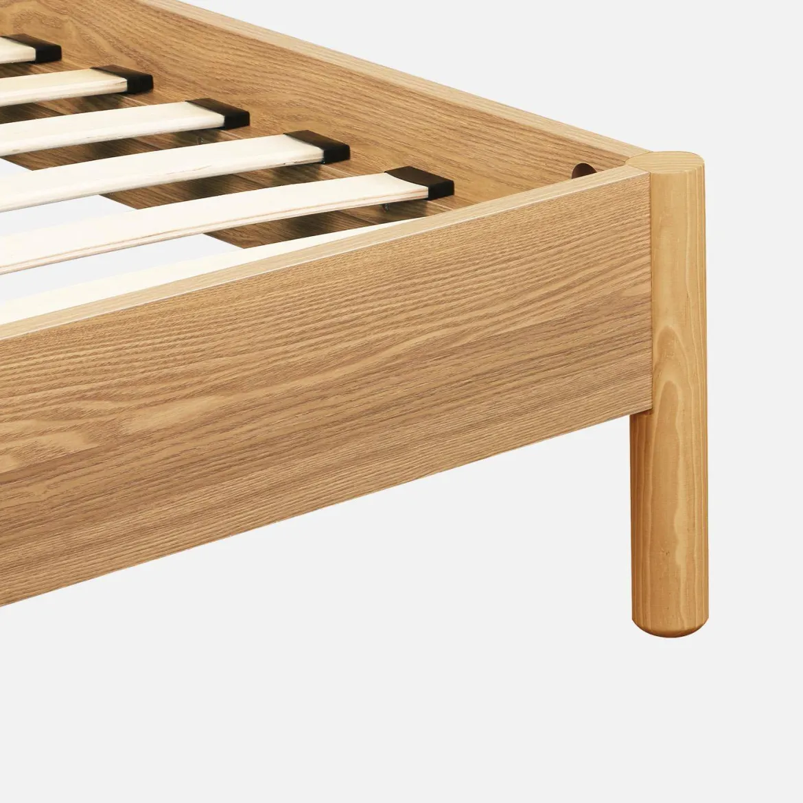 Letto con rete a doghe 90x190cm decorazione legno