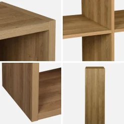 Libreria a 2 livelli con 6 scomparti