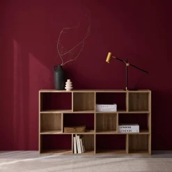 Libreria a 3 livelli con 12 scomparti