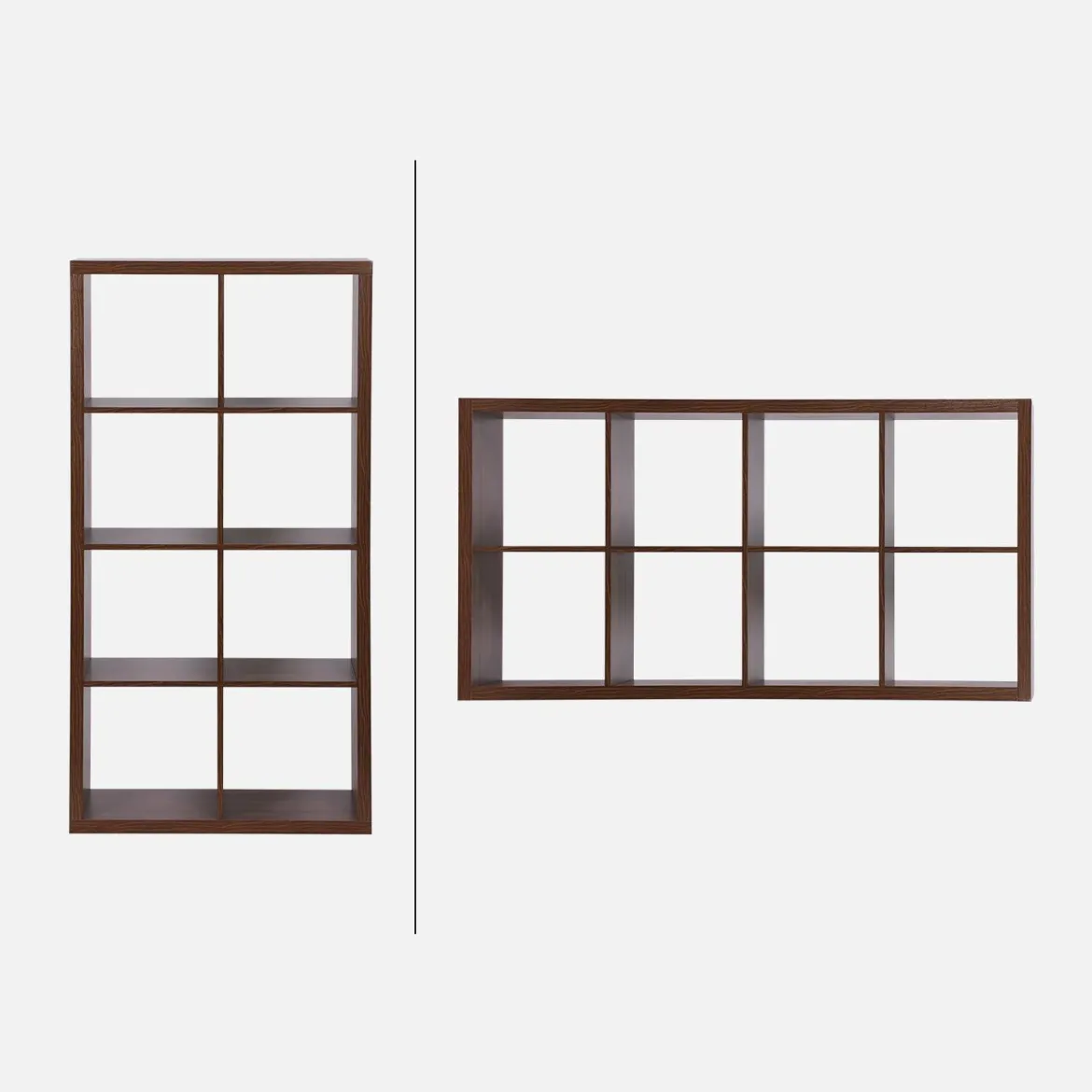 Libreria a 4 livelli con 8 scomparti