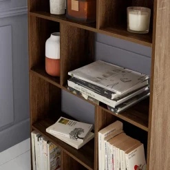 Libreria a 5 ripiani con 10 vani
