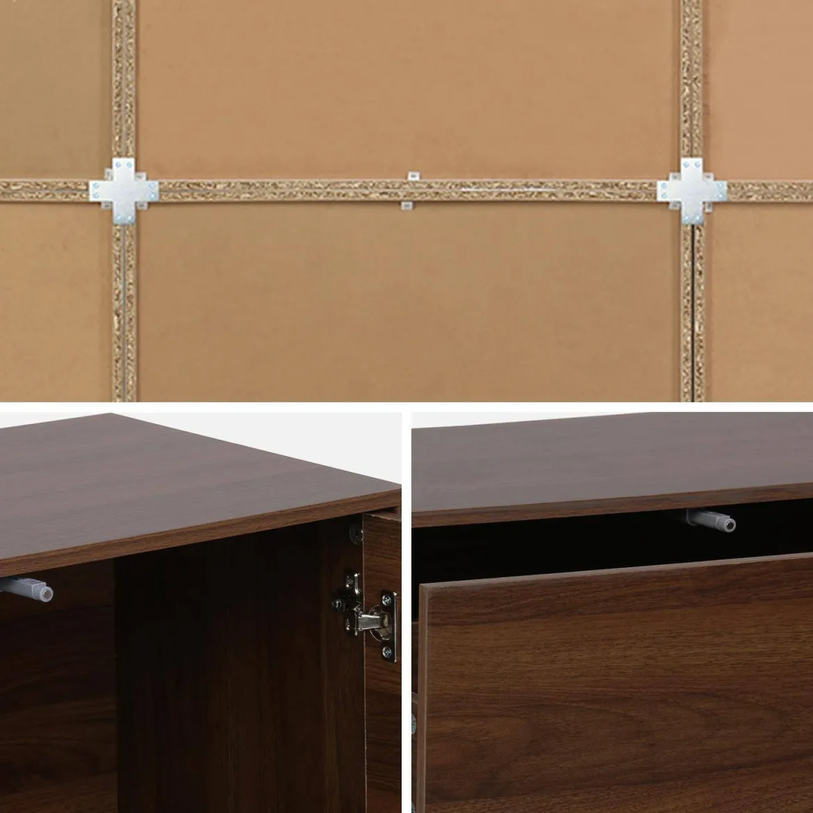Libreria modulabile decorazione legno 9 elementi